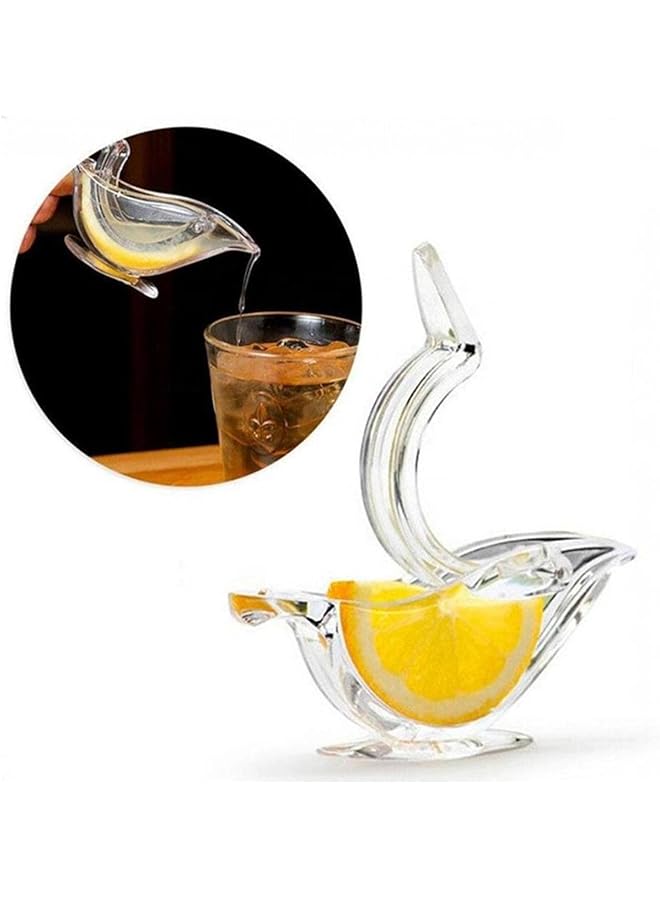 إكسفور عصارة حمضيات يدوية محمولة من الأكريليك، 4 قطع من عصارة الليمون والبرتقال الشفافة المحمولة باليد، سهلة التنظيف لعصير الفاكهة - Image 2