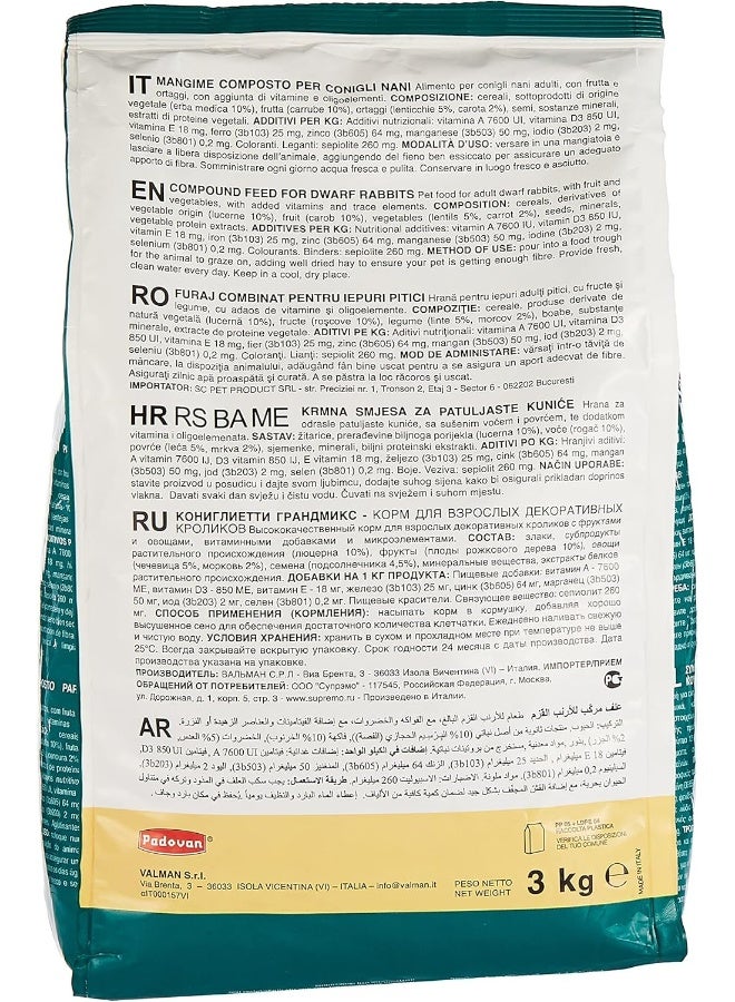 Padovan Padovan Grandmix Coniglietti Rabbit Food 3Kg - Image 2