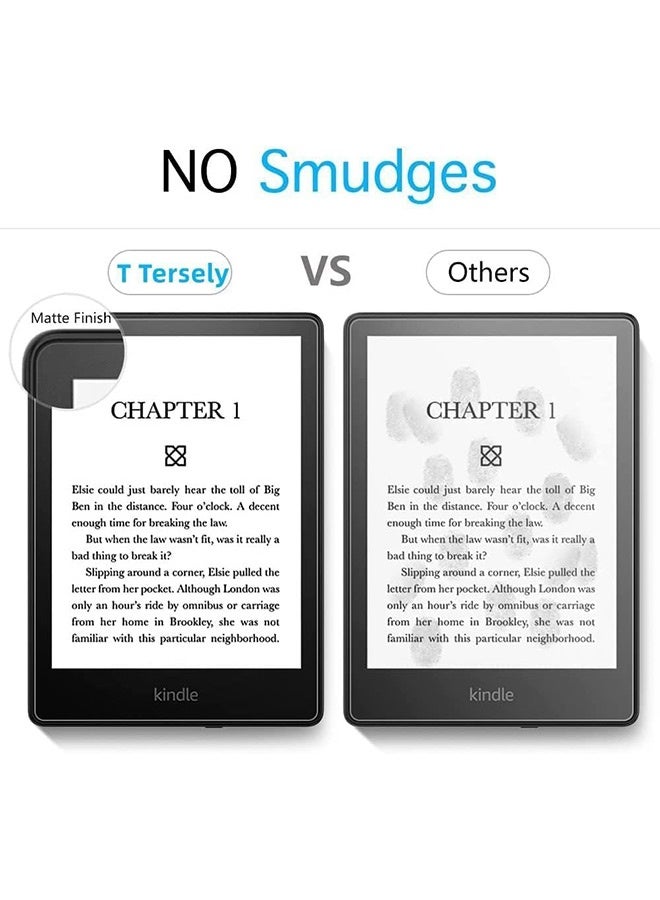Tersely [2 Pack] Anti-Glare (Matte) Screen Protector for 7" Kindle Paperwhite 12th Gen 2024 or Kindle Paperwhite Signature Edition 7 inch 2024 Released, Premium PET Protective Film, Full-Coverage - Image 5