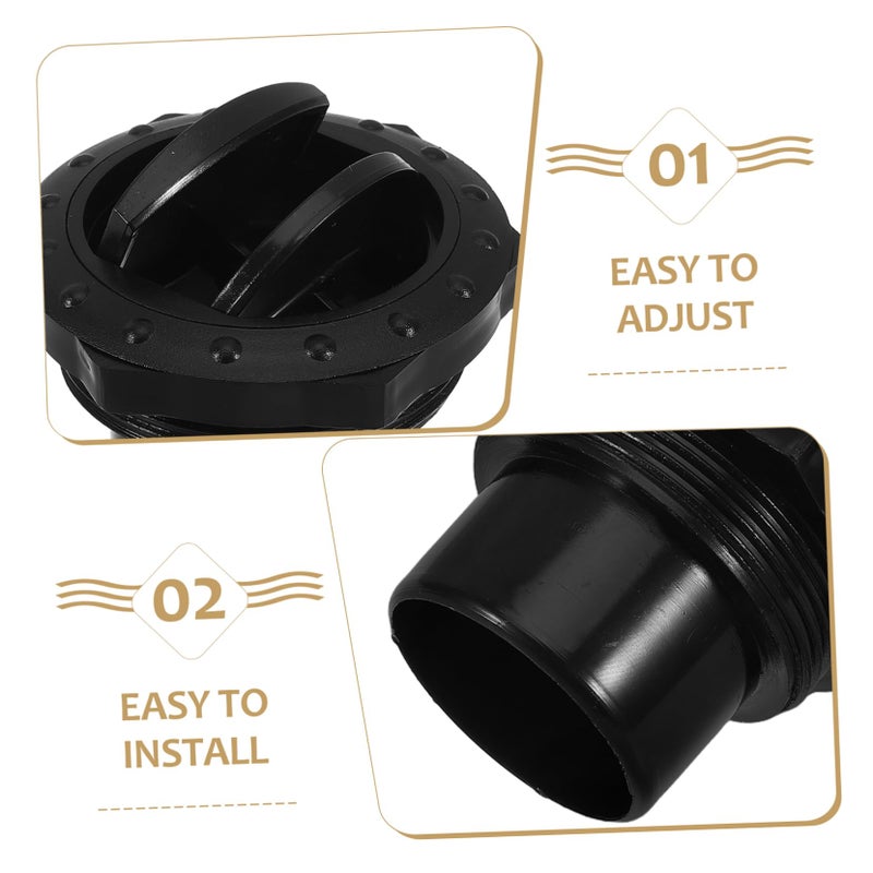 Adjustable Black Rv Roof Vent For Enhanced Airflow Control Omnidirectional Design - Image 4