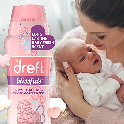 Dreft Blissfuls In-Wash Laundry Scent Booster Beads, Baby Fresh Scent, 13.4 oz - Image 3