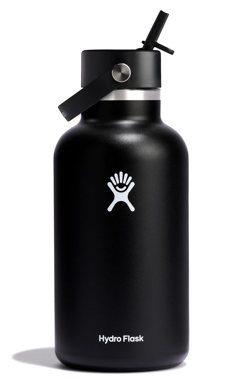 Hydro Flask 64 Oz Wide Flex Straw Cap Black - Image 1