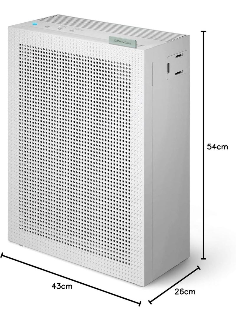 COWAY Air Purifier for Large Bedrooms, Rapid Coverage up to 96.15 m² in Just 60 Minutes, 8500-Hour Long-Life GreenHEPA H13 Filter, Smart Air Quality Monitor with Auto Mode, Removes 99.99% of Pet Dander, Dust & Odours, Ultra-Quiet 20 dB Sleep Mode, AM-150 White - Image 5