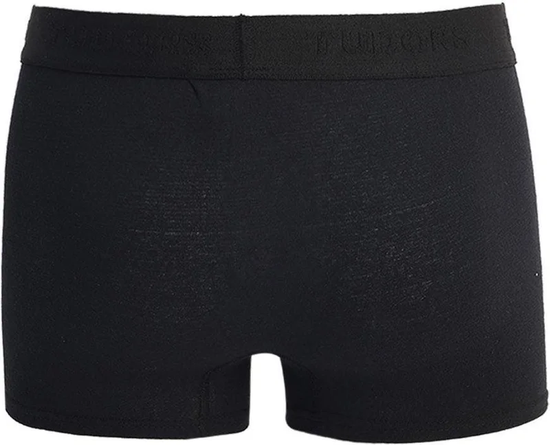 تودورس Men's 5-Pack Cotton Lycra Flexible Fabric Black Boxer