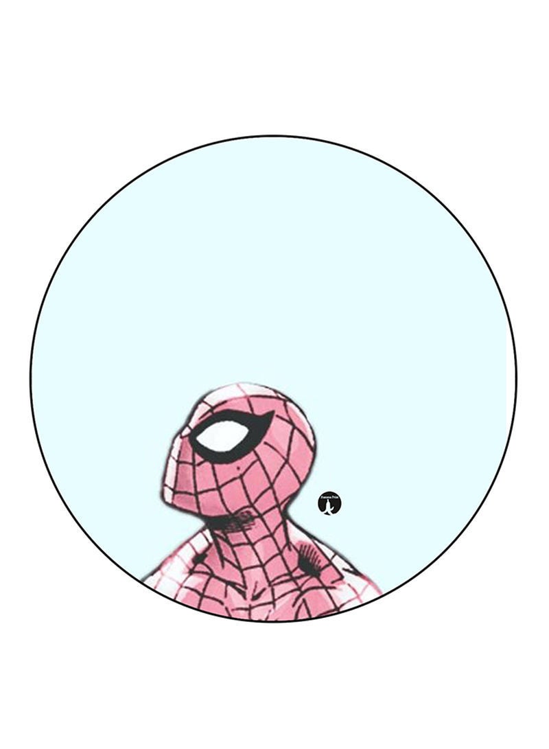 RKN Spiderman Printed Mouse Pad  Round  Multicolour