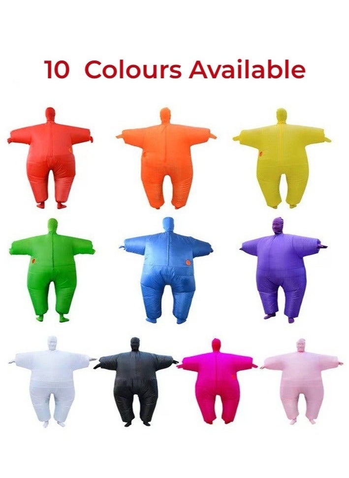 Generic - Inflatable Full Body Blow Up Costume Suit, Adult Size Inflatable Fat Chub Suit, Fancy Dress Party Costume (Blue) - Image 1