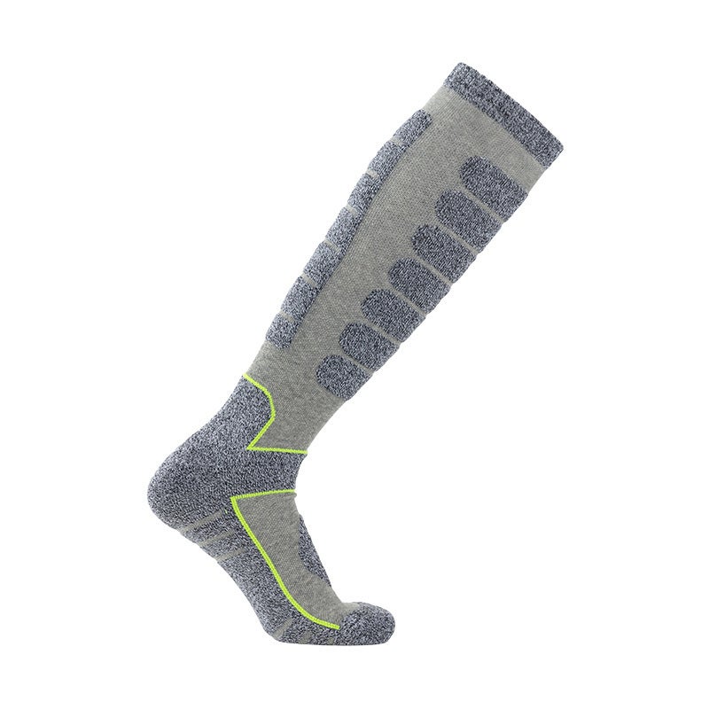 Generic 2023 Winter Ski Socks Thicken Over-Knee Toweling Grey  - Image 1