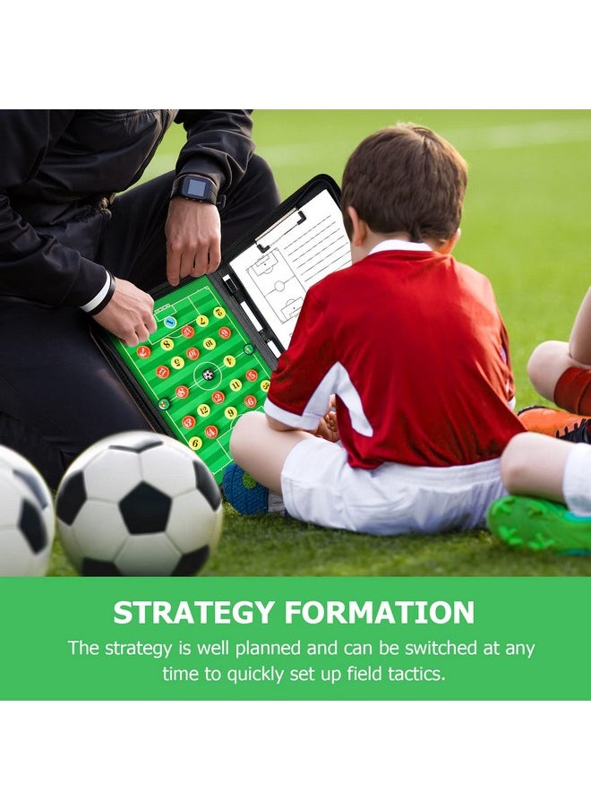 Pure Vie Football Coaches Tactical Board, Portable Soccer Magnetic Tactics Strategy Notebook Football Coaching Clipboard - Sport Training Assistant Equipment KIt with Player Markers, Pen and Eraser - pzsku/Z7C2C6A42EB97FA147634Z/45/_/1740982734/7fec8b47-c8cc-42d5-97c1-831d23749bfe