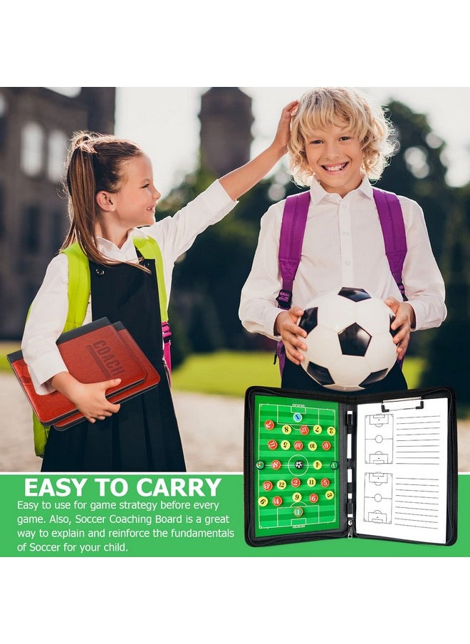 Pure Vie Football Coaches Tactical Board, Portable Soccer Magnetic Tactics Strategy Notebook Football Coaching Clipboard - Sport Training Assistant Equipment KIt with Player Markers, Pen and Eraser - pzsku/Z7C2C6A42EB97FA147634Z/45/_/1740982742/948f1962-7d56-48d6-9eb9-9e98f6536b30