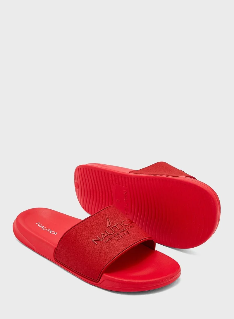 NAUTICA  Porter Logo Slides for Men | Best Price UAE