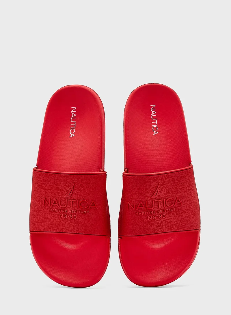 NAUTICA  Porter Logo Slides for Men | Best Price UAE