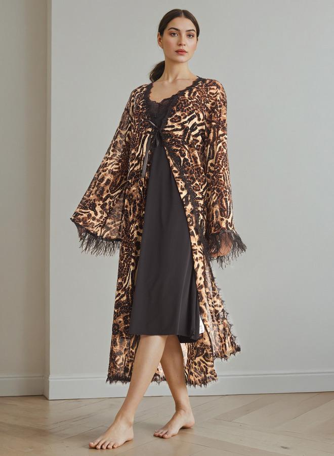 سبلاش فيڤ قميص نوم دانتيل للعروس - Image 1