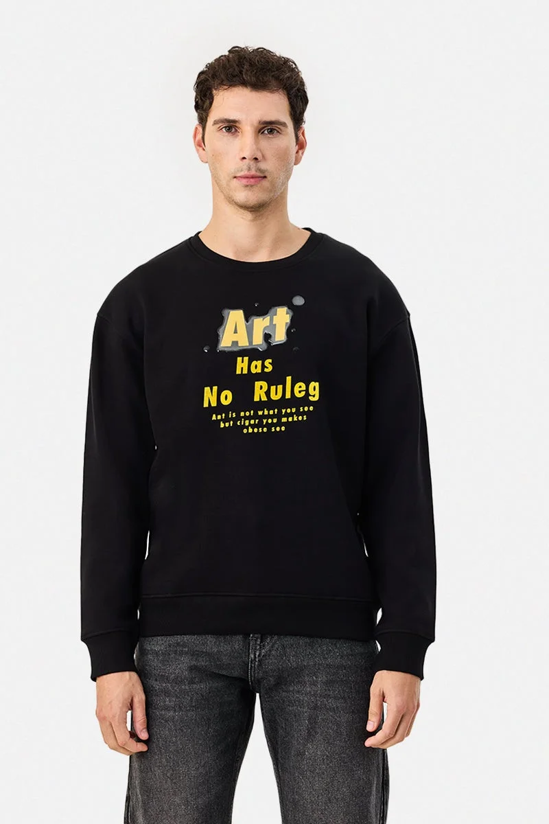 SNITCH Printed Oversized Sweatshirt