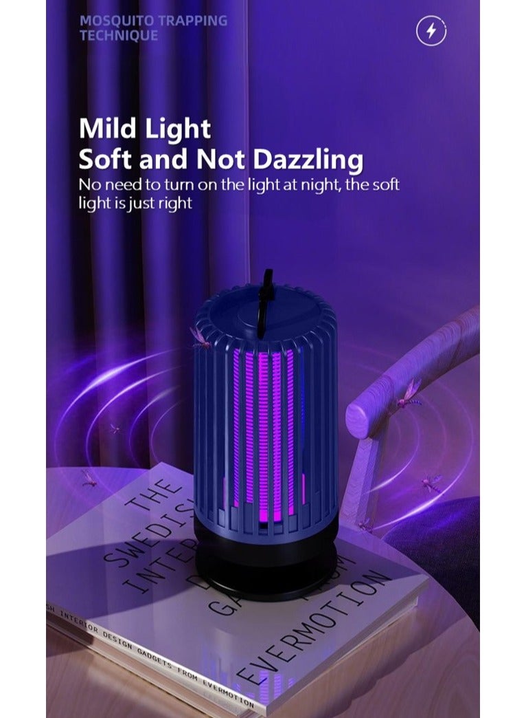 Electric Mosquito Killer, Powerful Insect Killer, Portable & USB Rechargeable Mosquito Zappers, Mute Mosquito Trap With Electronic UV Lamp For Home, Bedroom, Kitchen, Office, Camping  - Image 3