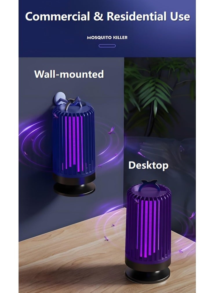 Electric Mosquito Killer, Powerful Insect Killer, Portable & USB Rechargeable Mosquito Zappers, Mute Mosquito Trap With Electronic UV Lamp For Home, Bedroom, Kitchen, Office, Camping  - Image 4