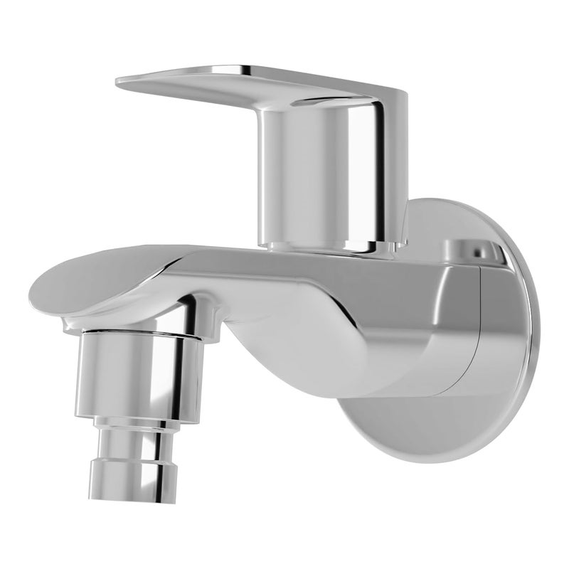 ALTON AXN9420-WM, Brass Washing Machine Bib Cock with Wall Flange | Washing Machine Tap | (Chrome) - Image 3