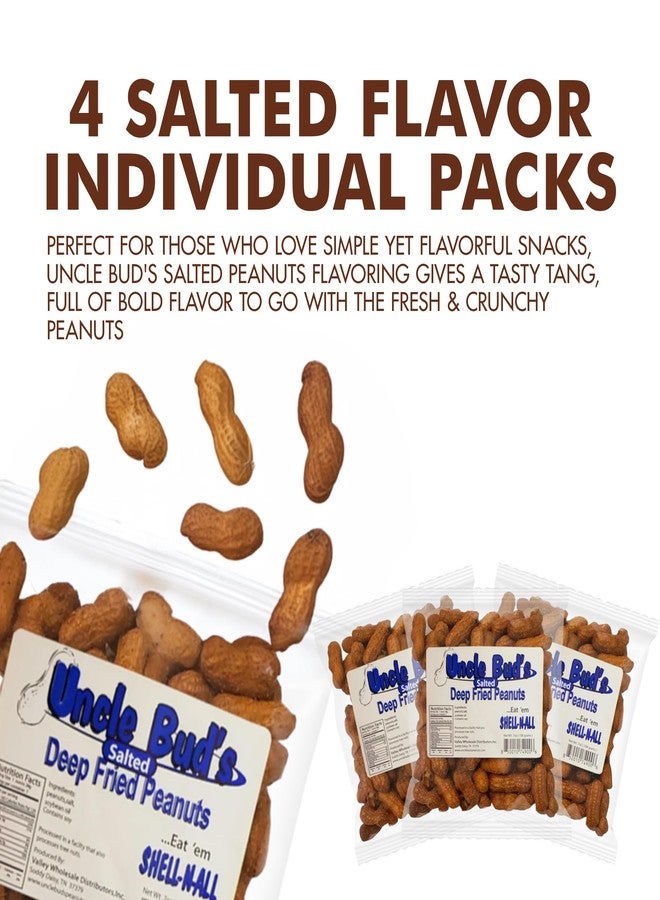 Jerky-n-Spice Uncle Bud's Deep Fried Peanuts In Shell (4-Pack) | Premium Flavor Gourmet Salted Nuts | Crunchy & High Protein Salted Peanuts | Ideal Snacks For Gatherings, Camping & Road Trips | USA Made - Image 3