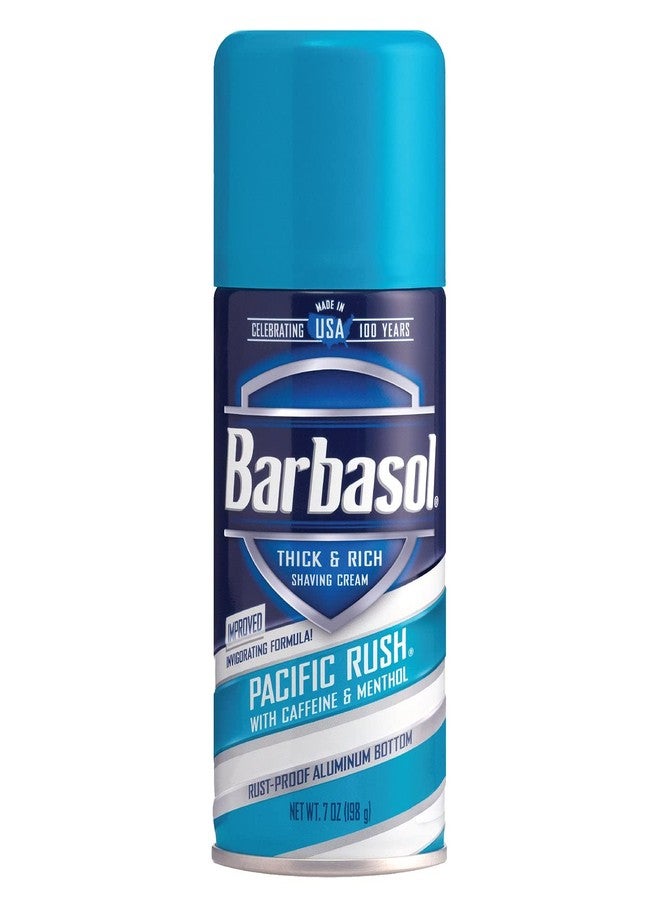Barbasol Pacific Rush with Caffeine and Menthol Thick & Rich Shaving Cream 7 oz - Image 1