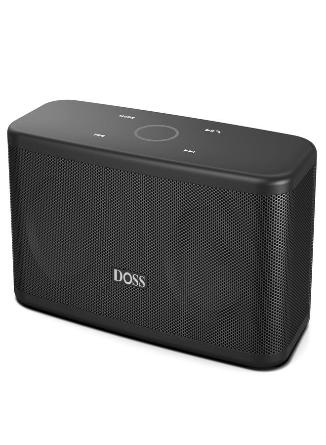 DOSS SoundBox Plus Portable Speaker with HD Sound and Deep Bass, Wireless Stereo Pairing, Touch Control, Multicolor LED Lights, 20 Hours Playtime, Speaker - Image 1