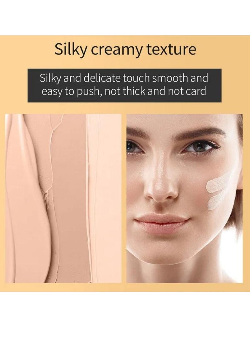 HelloKiss - Concealer Soft Light Matte Foundation Concealer Conceals Blemish and Redness Flawless Natural Coverage for Normal to Oily Skin Instant Age Rewind Eraser Dark Circles Treatment 02 - Image 1