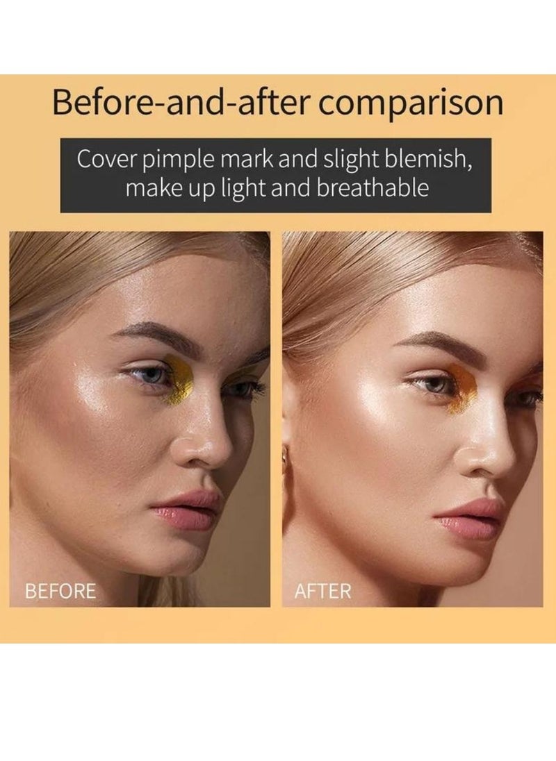 HelloKiss - Concealer Soft Light Matte Foundation Concealer Conceals Blemish and Redness Flawless Natural Coverage for Normal to Oily Skin Instant Age Rewind Eraser Dark Circles Treatment 02 - Image 1