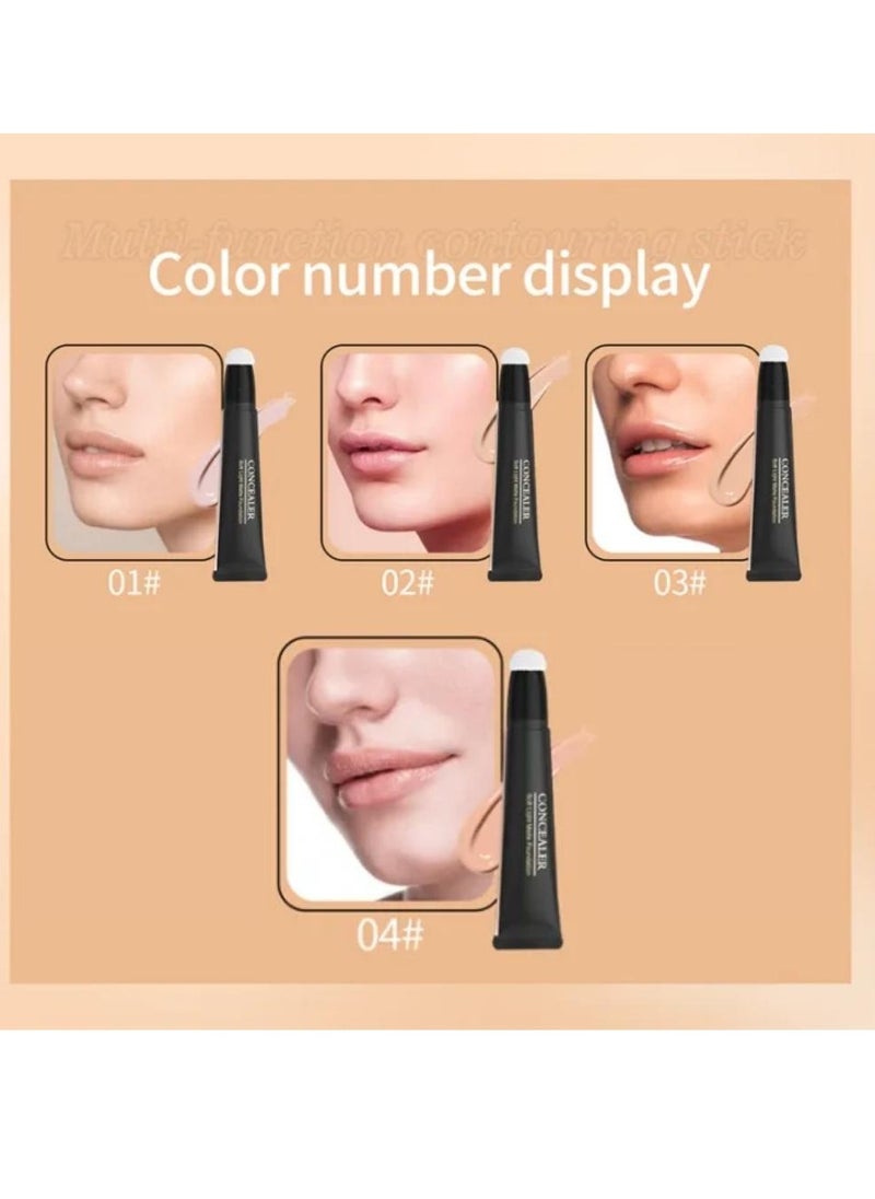 HelloKiss - Concealer Soft Light Matte Foundation Concealer Conceals Blemish and Redness Flawless Natural Coverage for Normal to Oily Skin Instant Age Rewind Eraser Dark Circles Treatment 02 - Image 1