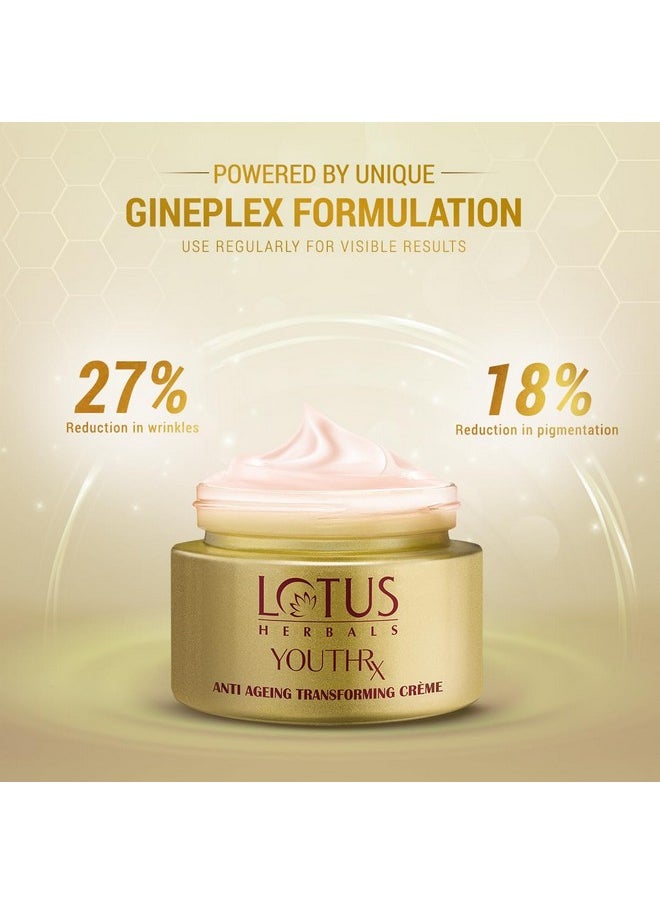 LOTUS HERBALS - Youth Rx Anti-Aging Skin Care Range Lotus Herbals Youth Rx Anti-Aging Transforming Cream Spf 25, Pa +++- 50G, As Shown Picture (Lhr419050) - Image 1