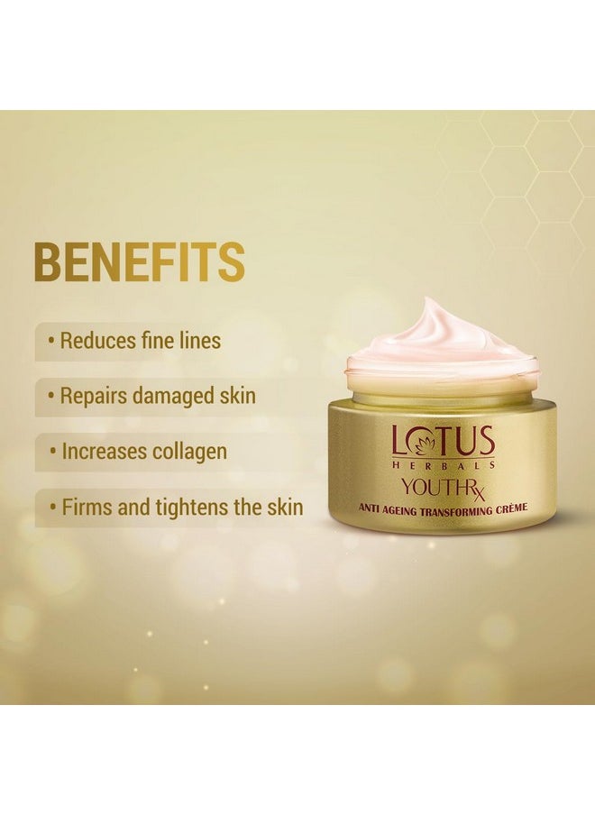 LOTUS HERBALS - Youth Rx Anti-Aging Skin Care Range Lotus Herbals Youth Rx Anti-Aging Transforming Cream Spf 25, Pa +++- 50G, As Shown Picture (Lhr419050) - Image 1