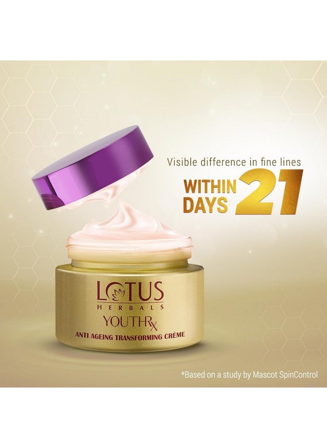 LOTUS HERBALS - Youth Rx Anti-Aging Skin Care Range Lotus Herbals Youth Rx Anti-Aging Transforming Cream Spf 25, Pa +++- 50G, As Shown Picture (Lhr419050) - Image 1