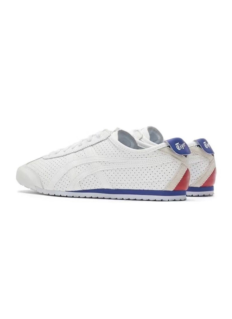 Onitsuka Tiger Men and Women Mexico 66 Athlesiure Shoes Weave White/Blue  - Image 3