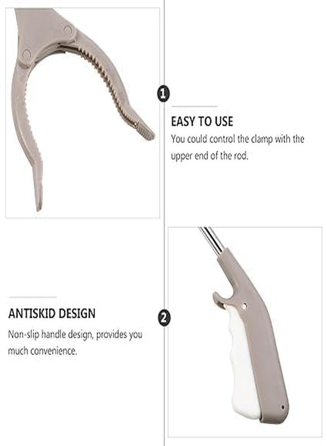 TRADY 31inch Long Trash Grabber & Reacher Tool with Anti-Slip Claw Ergonomic Grip, Lightweight Litter Picker, Hand Trash Picker Garbage Pickups, Labor-Saving Pickups for Elderly Child - Image 3