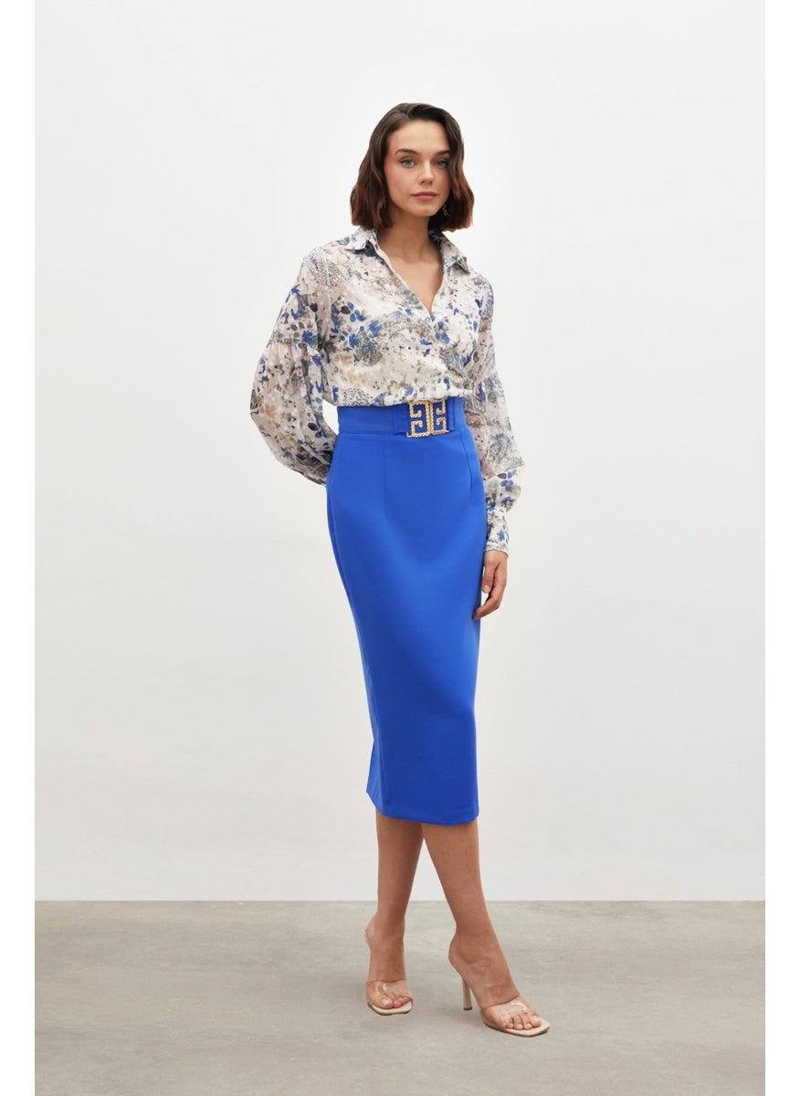 Accessory Detailed Pencil Skirt - Blue - pzsku/Z7C2D13BA92E9ADF6B50FZ/45/_/1736324208/f3d69786-a420-4331-8e18-ed8bd73764bb