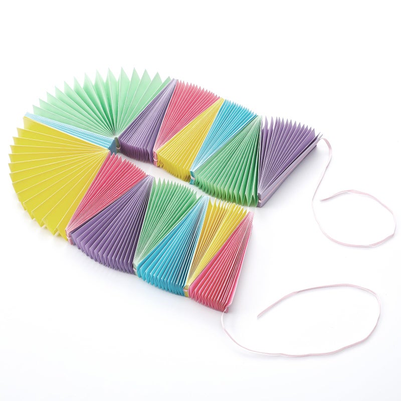 Weekgrat 3 Pack Wedding Paper Fans Garland 15.6ft Colorful Background Ceiling Hanging Decorations Paper Garland Decorations Set for Birthday Party Supplies 3D Bachelorette Party Decorations (Pastel) - Image 3