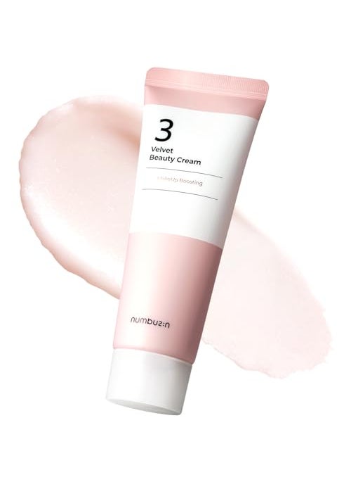 numbuzin numbuzin No.3 Cream | Velvet Beauty Cream | Hydration, Textured Skin, Poreless, Smooth Skin, Makeup Prep, Primer, Niacinamide | 2.02 fl. oz. 