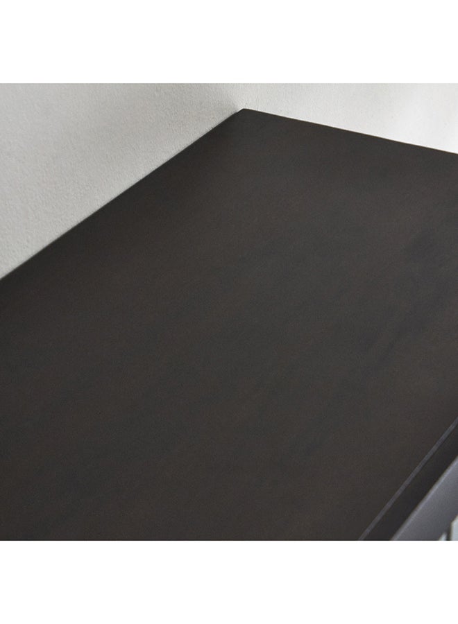 Home Box بوفية جانبي من الخشب الصلب بلمسة شمسية مع أبواب مغطاة بالألمنيوم 40 × 90 × 90 سم - Image 4