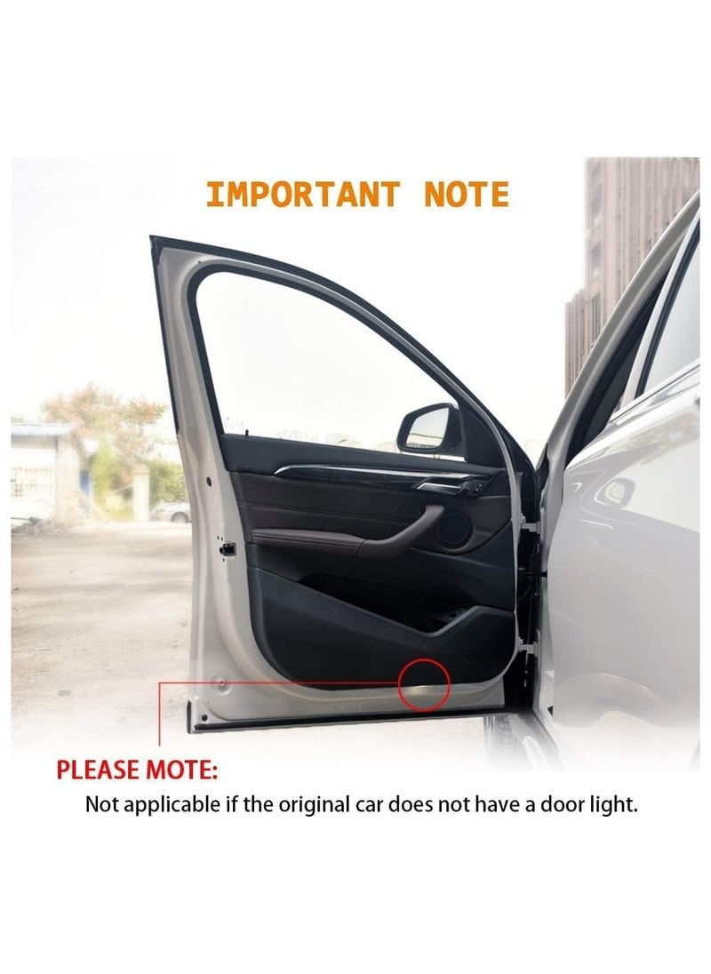 Generic - 4 Pack LED Car Door Logo Light Projector, Welcome Laser Lights Car Door Courtesy Lights 3D Logo Door Lights White LED Projector Lamps for RXESGXLSLXISGSRCUX Series Lexus Door Light Replacement - Image 1