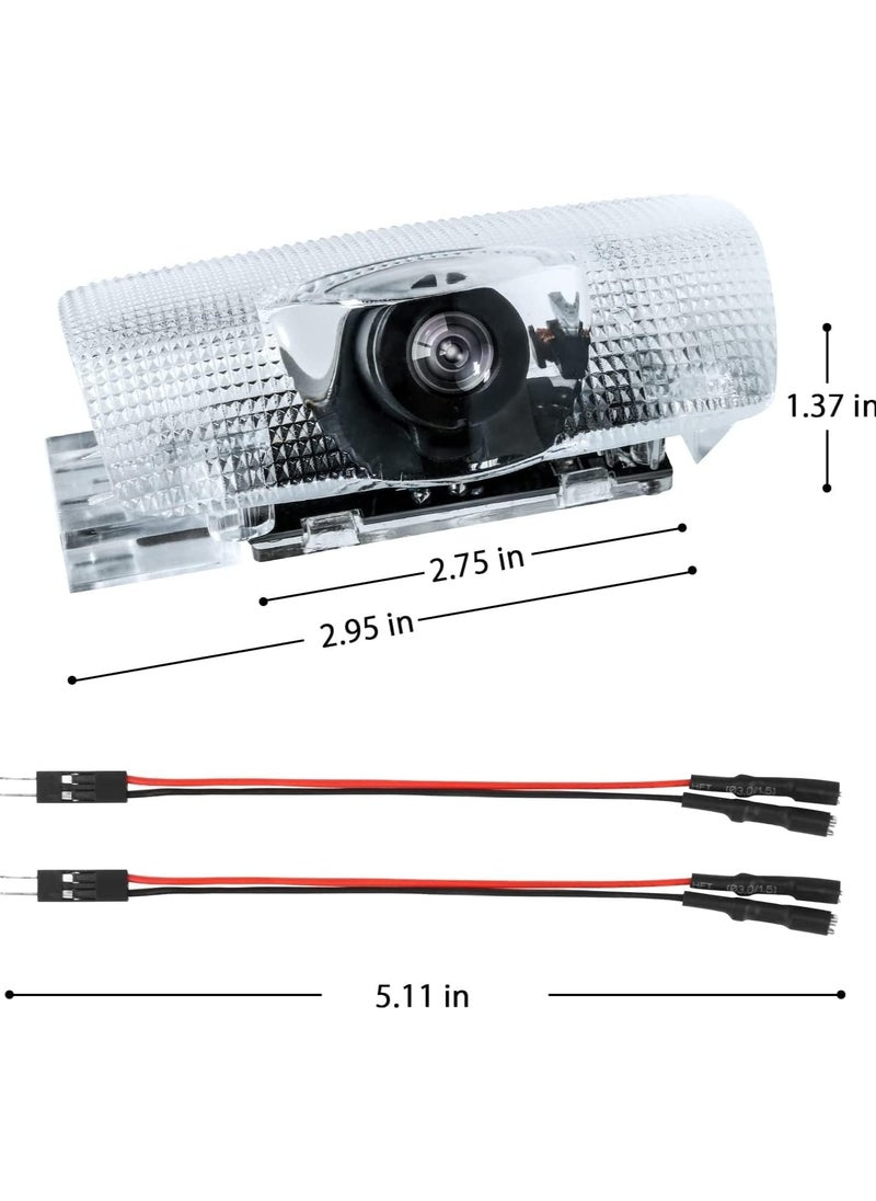 Generic - 4 Pack LED Car Door Logo Light Projector, Welcome Laser Lights Car Door Courtesy Lights 3D Logo Door Lights White LED Projector Lamps for RXESGXLSLXISGSRCUX Series Lexus Door Light Replacement - Image 1