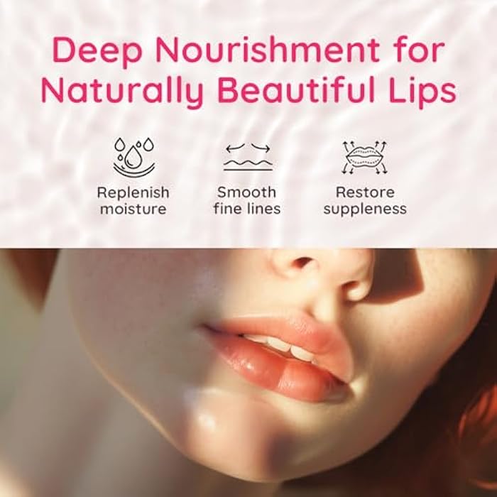 BLOOMORA Moisturizing Lip Mask Set (30PCS) - Marine Collagen, Cherry & Honey - Anti-Wrinkle, Anti-Aging & Hydrating Lip Mask for Women - Spa Day Essentials & Valentines Day Skin Care - Image 3