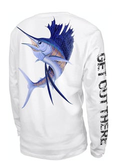 Sports UPF 50 UV Sun Protection Long Sleeve Performance T Shirt for Men and Women Fishing Hiking Running