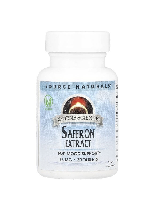 Source Naturals ساورس ناتشورالز، مستخلص الزعفران، 15 ملغ، 30 قرص - Image 1