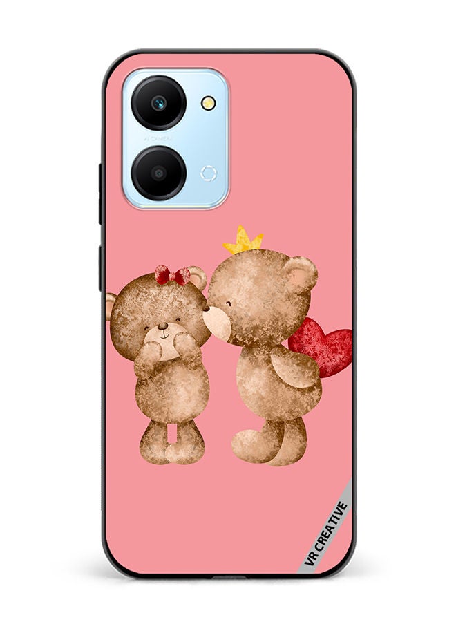 VR CREATIVE Protective Case Cover For Honor Play7T Bear Love Design Multicolour - Image 1