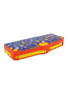 SMILY KIDDOS Smily Kiddos Plastic Multi Functional Pop Out Pencil Box For Kids Stationery For Children, Cricket Theme (Blue)  - Image 4