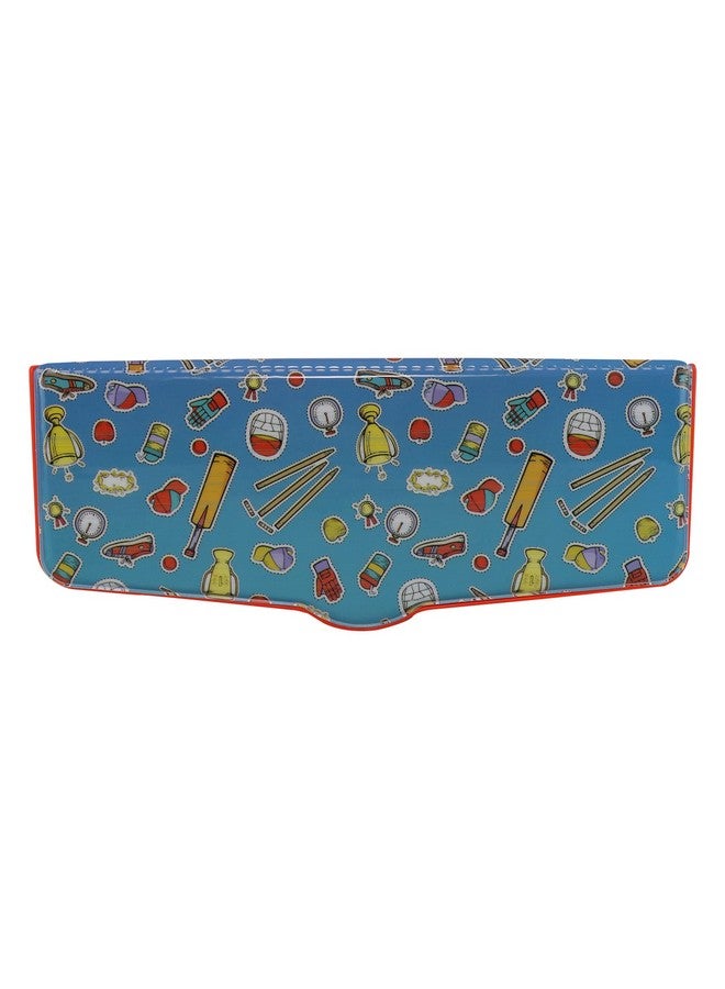 SMILY KIDDOS Smily Kiddos Plastic Multi Functional Pop Out Pencil Box For Kids Stationery For Children, Cricket Theme (Blue) - Image 5