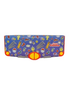 SMILY KIDDOS Smily Kiddos Plastic Multi Functional Pop Out Pencil Box For Kids Stationery For Children, Cricket Theme (Blue)  - Image 1