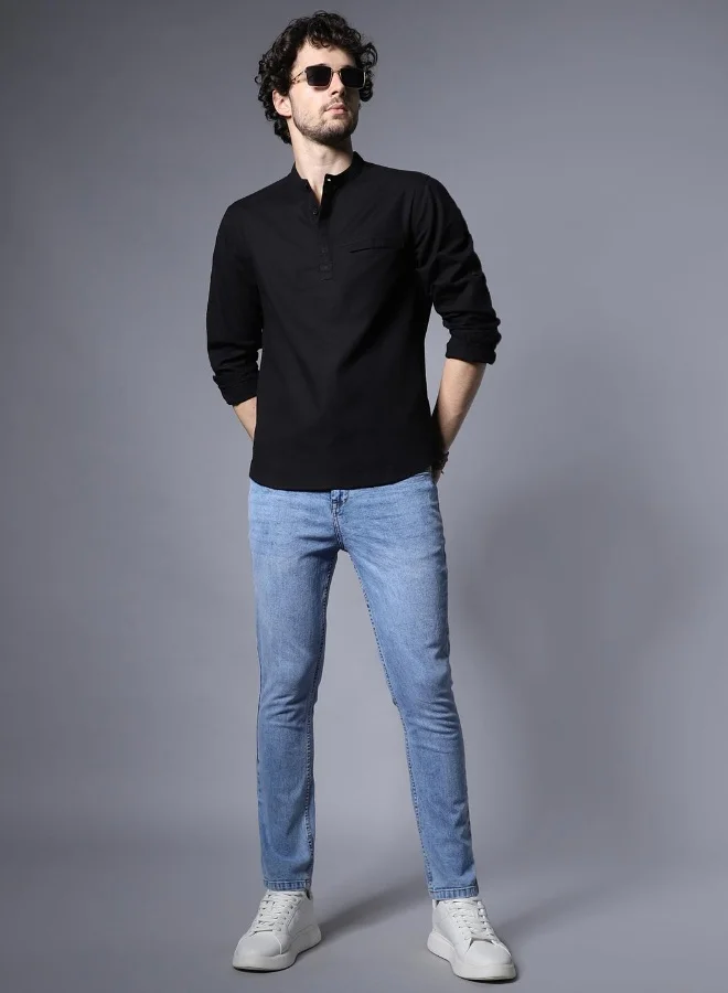 HIGH STAR Men Black Shirts