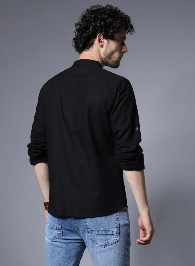 HIGH STAR Men Black Shirts