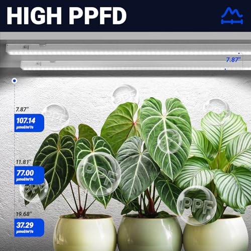 Barrina T5 Grow Lights, 5000K White Full Spectrum LED Grow Light, 2ft 80W (8 x 10W) Plant Grow Lights for Indoor Plants, Plug and Play, 8-Pack - Image 3