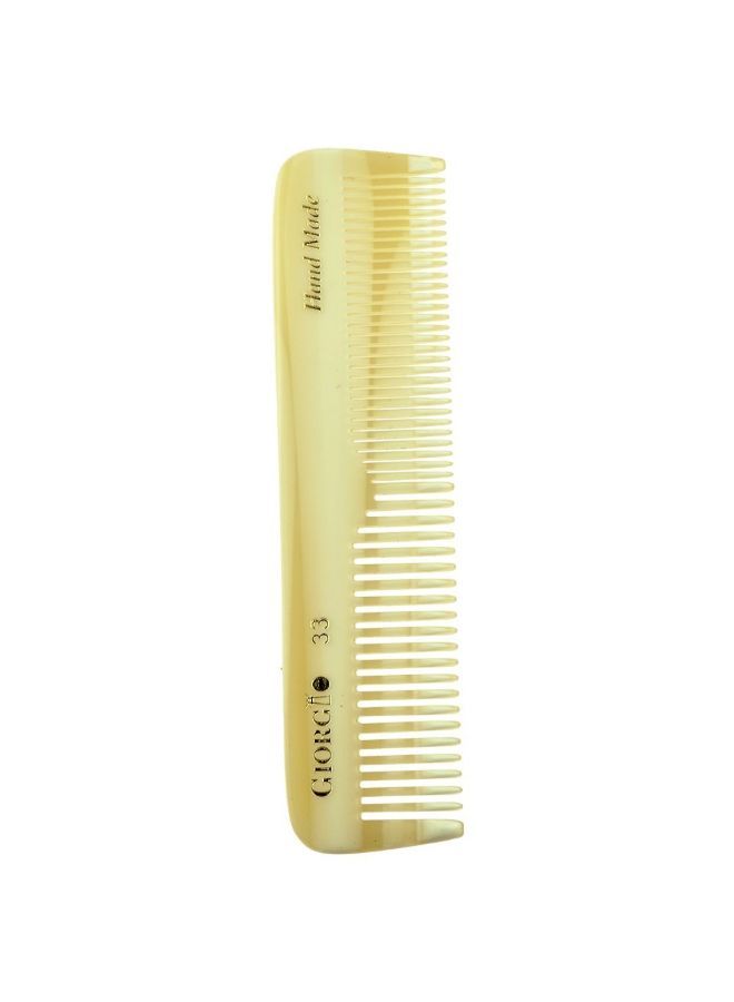 NIBEMINENT Fine Flexible Beard And Mustache Pocket Hair Comb Beige 113millimeter - Image 1