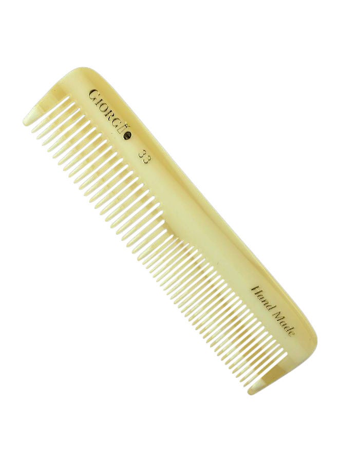 NIBEMINENT Fine Flexible Beard And Mustache Pocket Hair Comb Beige 113millimeter - Image 3