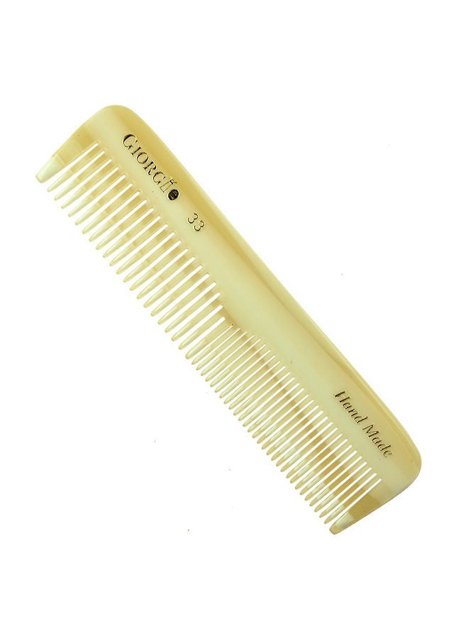 NIBEMINENT Fine Flexible Beard And Mustache Pocket Hair Comb Beige 113millimeter - Image 2